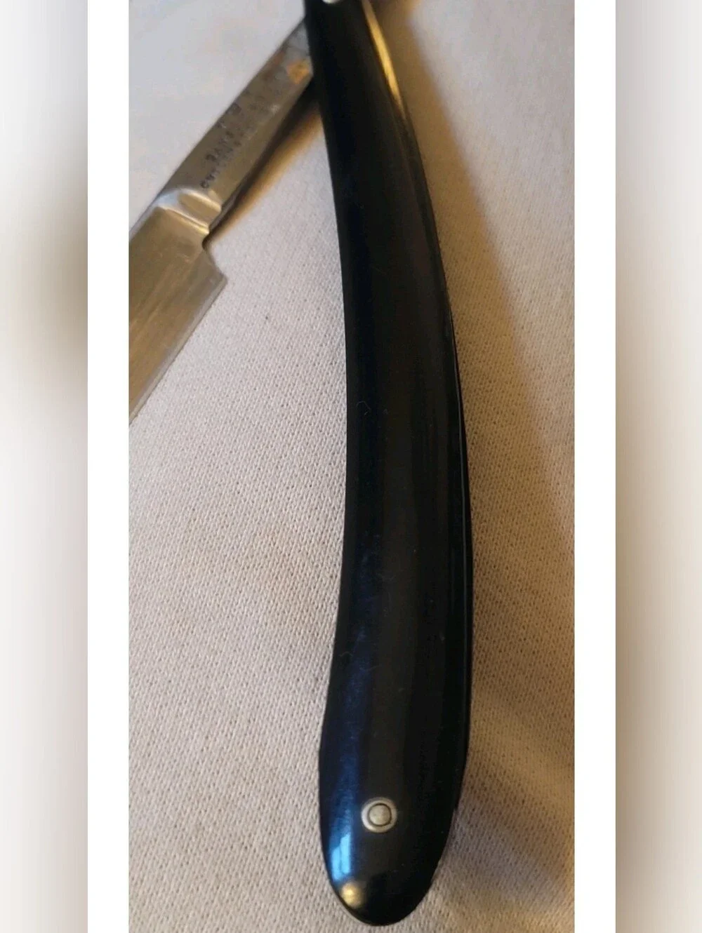 RARE! Antique Silver Sansom & Sons V👑R Cutlers To Her Majesty Straight Razor